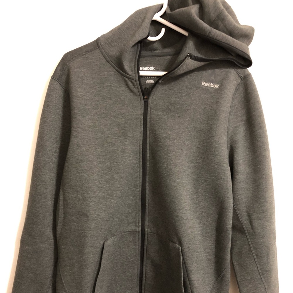 Reebok Hoodie Zip Up Sweat Shirt - L